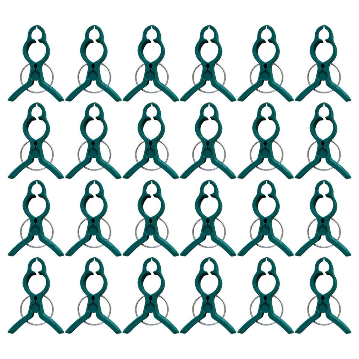 Pinces à plantes de jardin vertes : lot de 60 grands clips de support