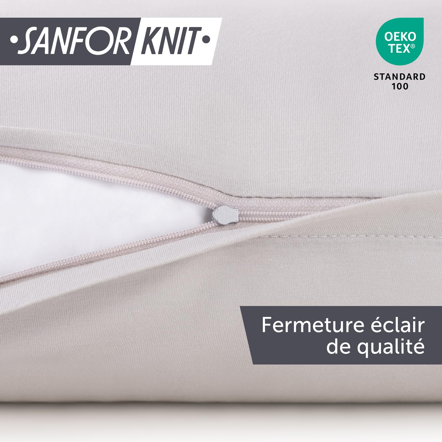 Housse Oreiller 50x70 Cm Blumtal - Lot De 2 - Coton Jersey Doux - Vert D'été