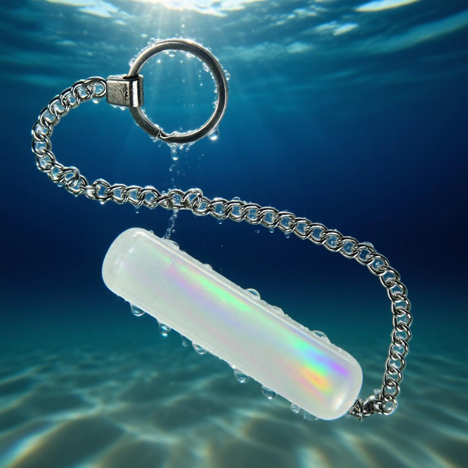Glass Dildo Butt Plug with Metal Safety Chain Anus Dilator Anal Sex Toys Glass Sex Toy with Drawstring