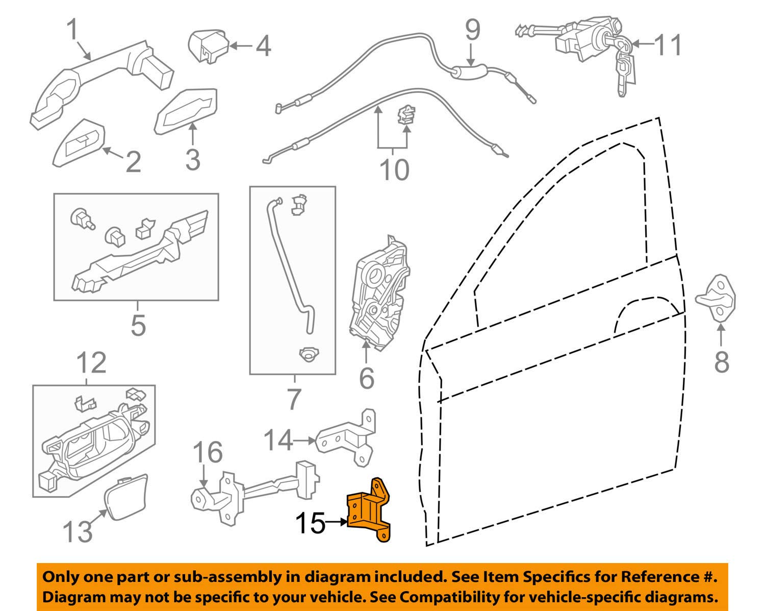 Bisagra de puerta Honda 67420-T2F-A01ZZ para eliminar desajustes