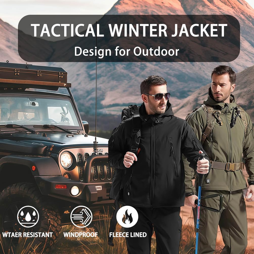 MilitäRische Softshell-AnzüGe, Taktische Jacke Und Hose, Armee-Kampfanzug, Wasserdichtes Camouflage-Uniform-Set FüR MäNner, Jacke, Hose, Jagdbekleidung