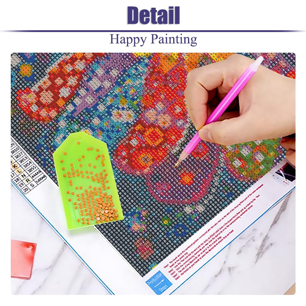 Lophomie 5D Diamond Painting Kit - Full Drill Floral Design, 14x14 Inch DIY Diamond Art - View #11