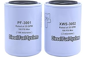 XWS-3002 Extreme Water Separator & Fuel Filter Kit Compatible with FASS Titanium...