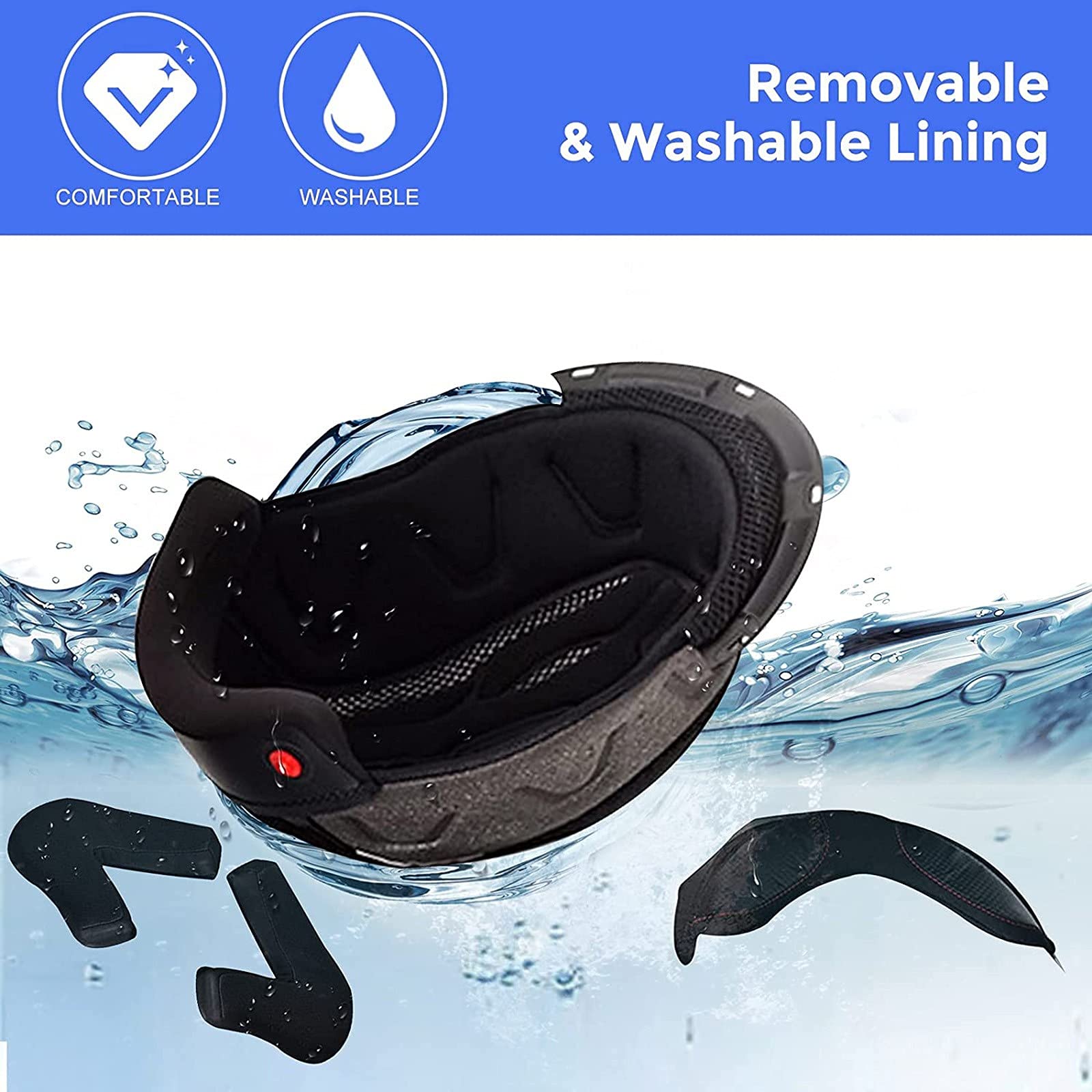 HZIH Cascos Moto Modulares Bluetooth Integrado Cascos Integrales Mujer Hombre ECE Homologado Cascos Abiertos De Moto con Doble Visera Abatible Cascos Moto Ventilado Casco Ligero Moto O,XS=53~54cm