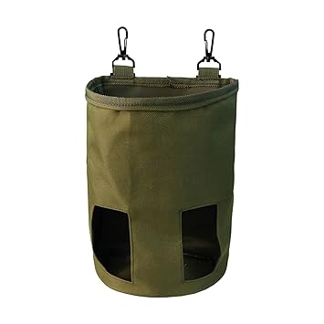 Aswadh Portable Hanging Rabbit Hay Feeder Bag Pouch Feeding Dispenser Holder Green