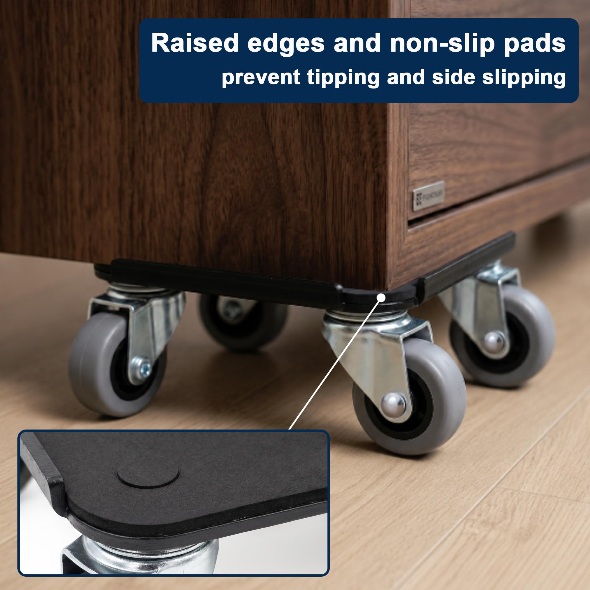 Urvoix Furniture Movers - Heavy Duty Dolly Set -3