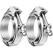 3.0 Inch Quick Release V Band Clamp Coupling with Flange Male Female Stainless Steel2Pcs