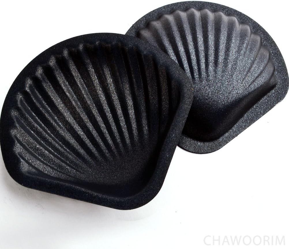 Wakehurst Bath Bomb Moulds Bath Fizzies - Bath Ball Cake Pop Maker, Stainless Steel Molds - 2 Pieces per 1 Set (Scallop Shape 2.95inch/7.5cm)