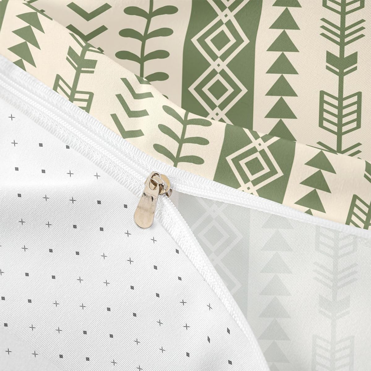 Homewish Boho Arrow podwójna poszewka na kołdrę beżowa szałwiowa zieleń zachodni aztecki zestaw pościeli dla dzieci nastolatków dorosłych południowo-zachodni rdzenny czeski poszewka na kołdrę
