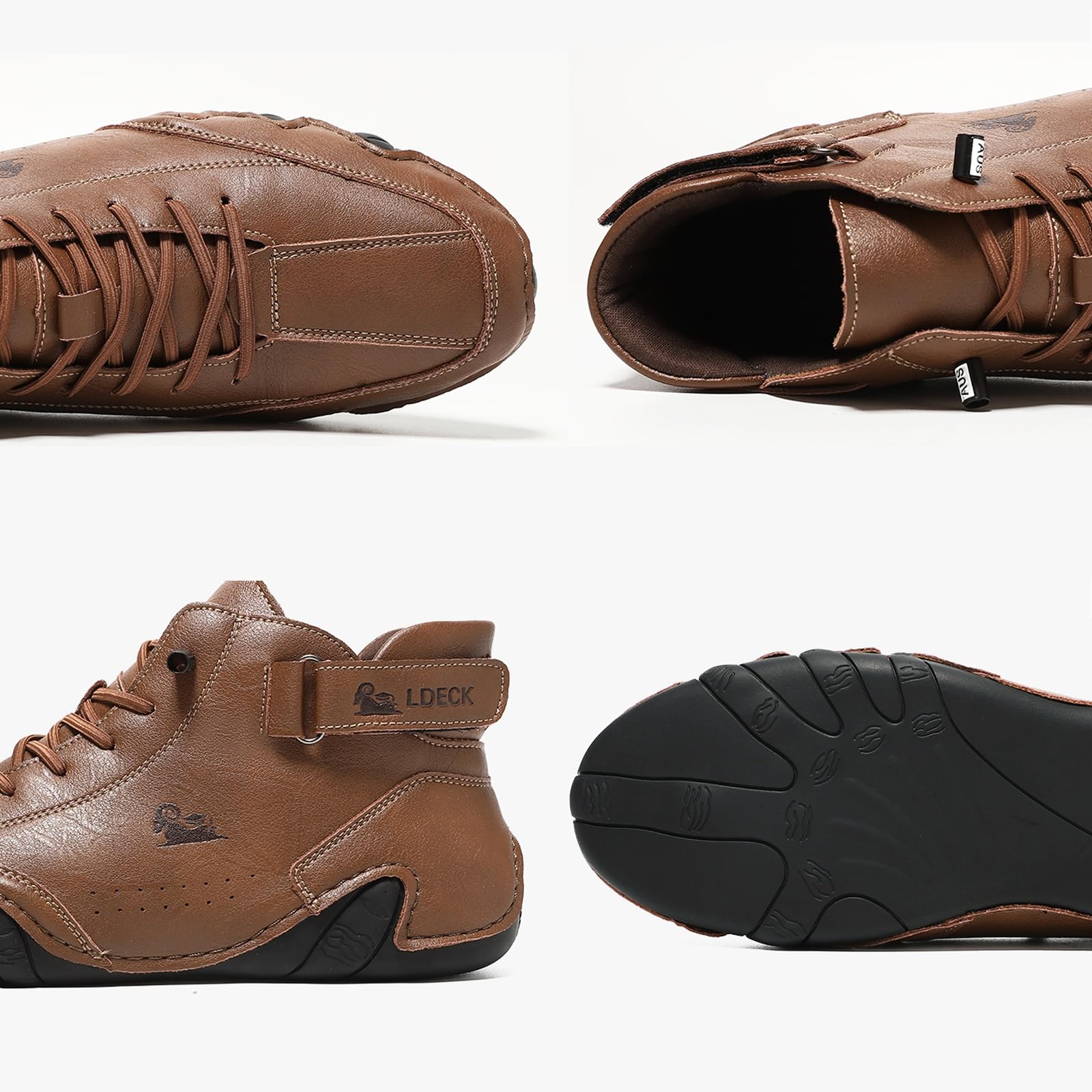 Bottes Chukka Hommes En Cuir Italien Fait Main Beck Shoes - Antidérapantes, Légères, Pour Randonnée Et Quotidien (Vert, 45 EU)