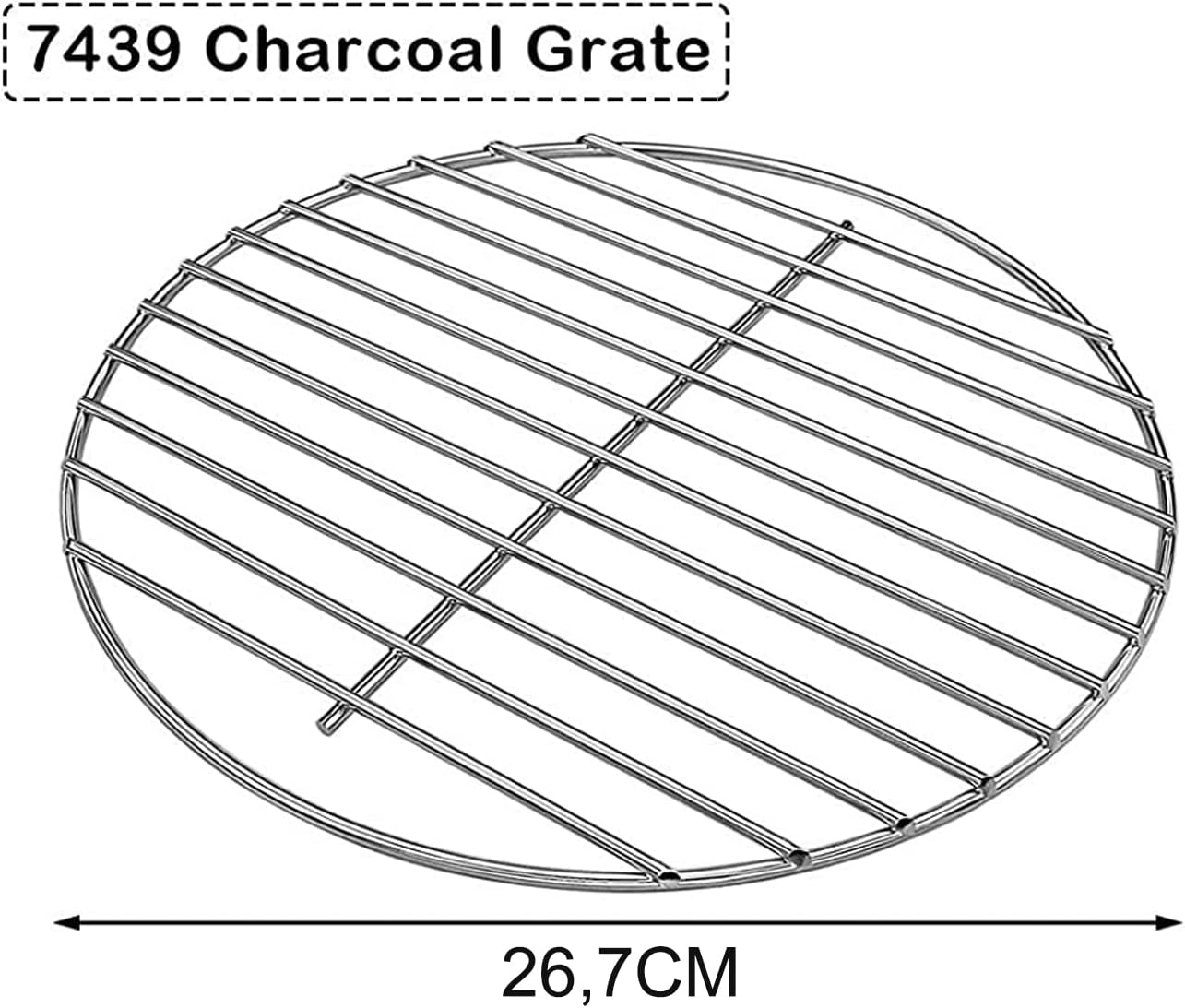 Denmay Dia 7439 - Griglia per carbone (senza griglia), 26,7 cm, per barbecue a carbonella, Smokey Joe Silver/Oro, Tuck-n-Carry Denmay Dia 7439 - Griglia per carbone (senza griglia), 26,7 cm, per barbecue a carbonella, Smokey Joe Silver/Oro, Tuck-n-Carry