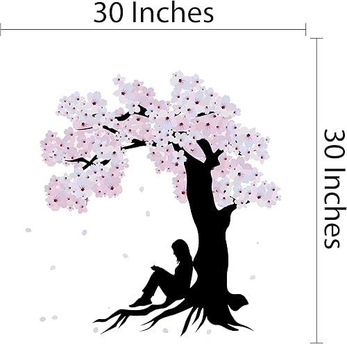 Miniatura 4 de Blooming Cherry Blossom Tree Vinyl Wall Decor Sticker Decal for Home Decoration in Nursey Room, Baby Room, Bedroom and Living Room, Wall Mural to