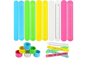 CCINEE Silicone Ruler Slap Bracelet for Kids Craft Party Favors