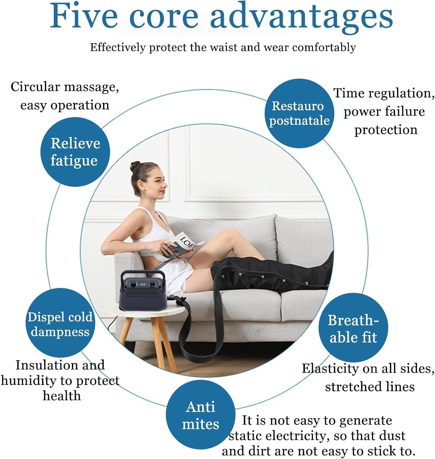 Pressoterapia Gambe︱Massaggiatore Gambe Linfodrenante︱ Pressoterapia Linfodrenaggio Cellulite︱ Macchina per Pressoterapia a Casa︱ Linfodrenaggio Gambe︱ Massaggio Gambe