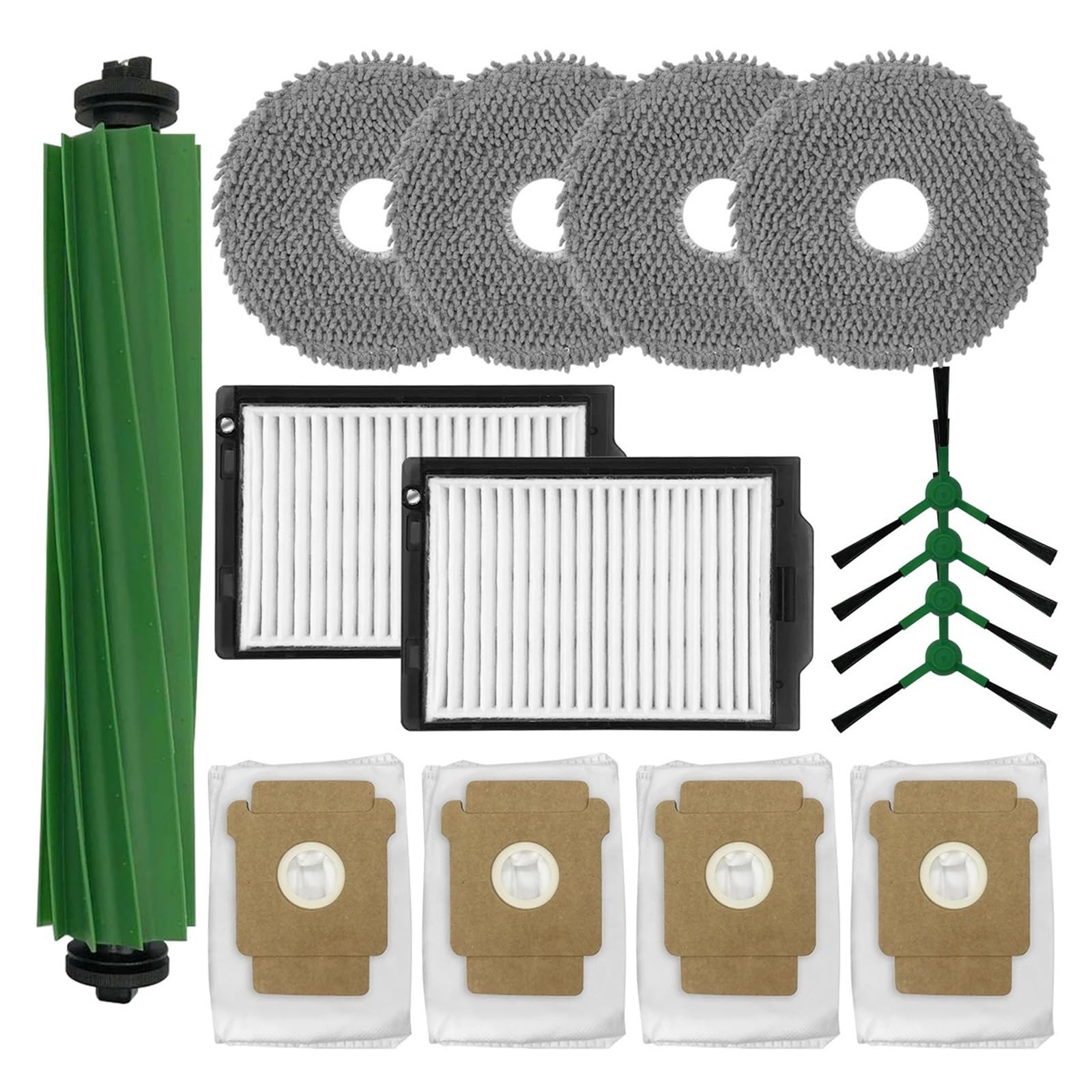 KDBERHFSA HOME TIMES 15Pcs Replacement Part Kit，Compatible For Roomba，Plus 405 Combo/ 505 Combo Robot Vacuum