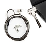 Laptop Lock,Hardware Security Cable Lock,2 Keys Sturdy Steel with 6.6 Feet Cable,Cable Lock for HP Laptops, Lenovo, Asus, Acer & Other Notebooks and Tablets （Silver）