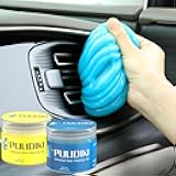 PULIDIKI Car Cleaning Gel Car Cleaning Putty Car Slime Detailing Tools Car Interior Cleaner Auto Cleaning Kits Car Accessories Stocking Stuffers for Men Women Teens White Elephant Gifts Adults (2Pack)