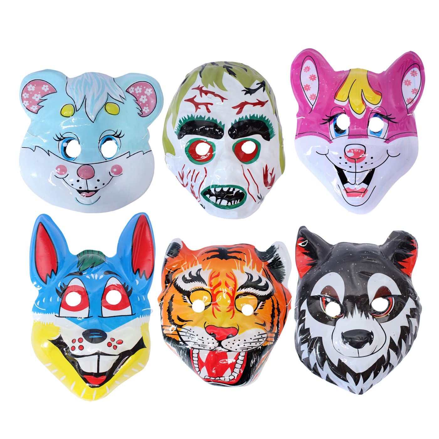 Cartoon Character Full Face Mask for Kids Birthday Role Play Accessories Party Supply (Set of 6Pcs) (B0BC22NGKW) Amazon Price History, Amazon Price Tracker