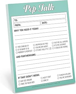 Knock Knock Pep Talk Nifty Note Pad (12073), 4 x 5.25-inches