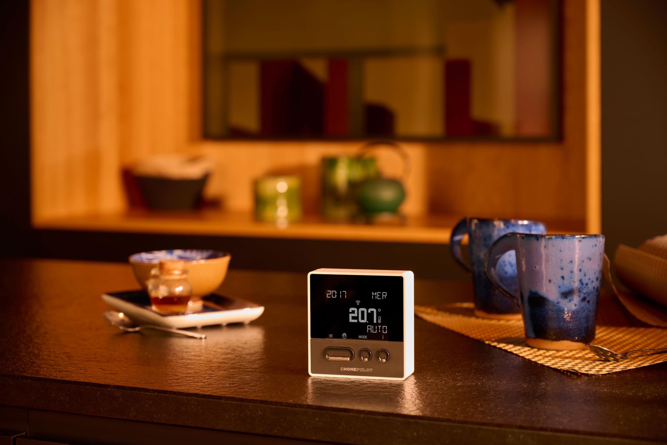 Home Pilot - Termostato Conectado Classic con Receptor para controlar la calefacción. Programación | Ahorro de energía | Control por Voz - 8130001