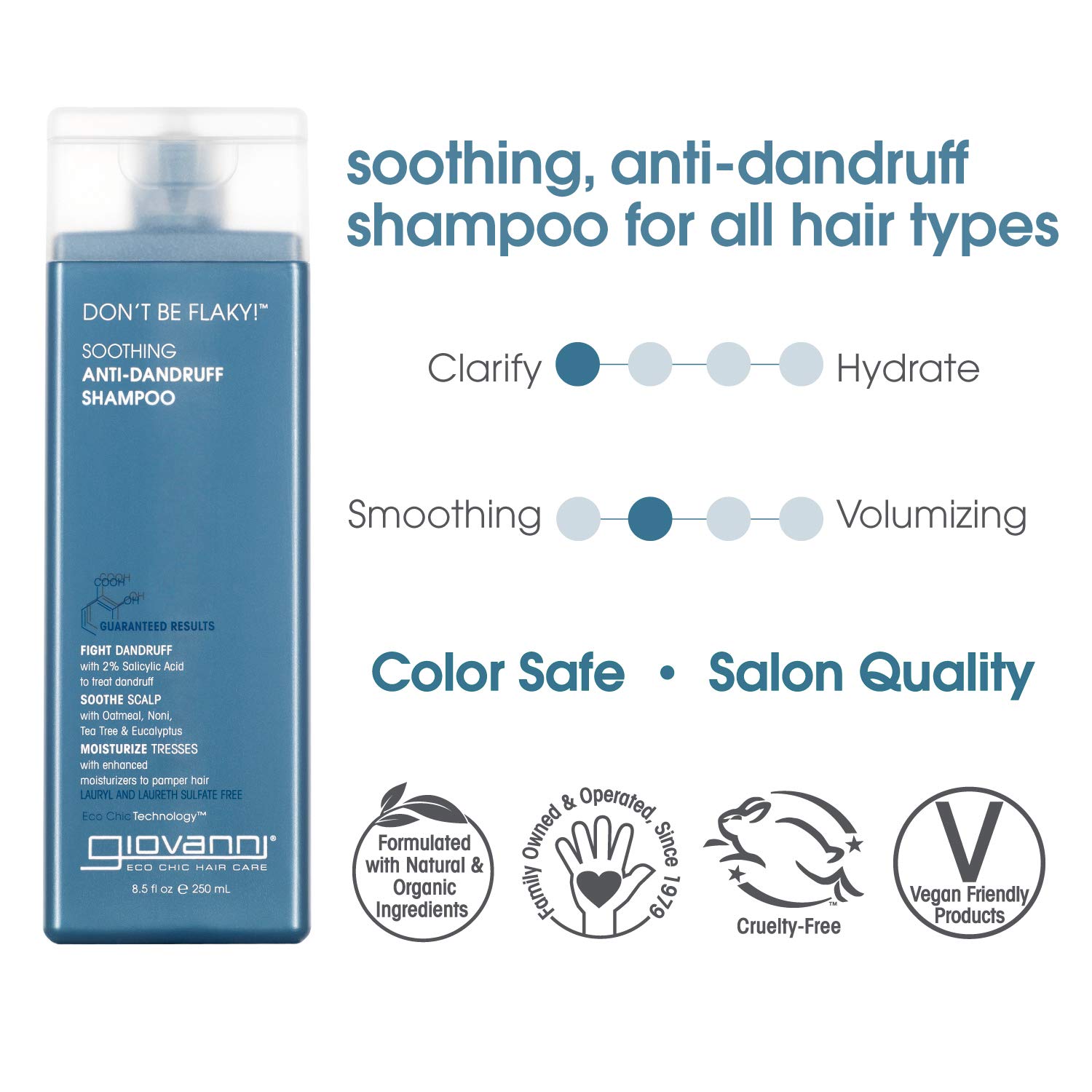 Giovanni Dont Be Flaky Anti-Dandruff Shampoo 8.5 oz
