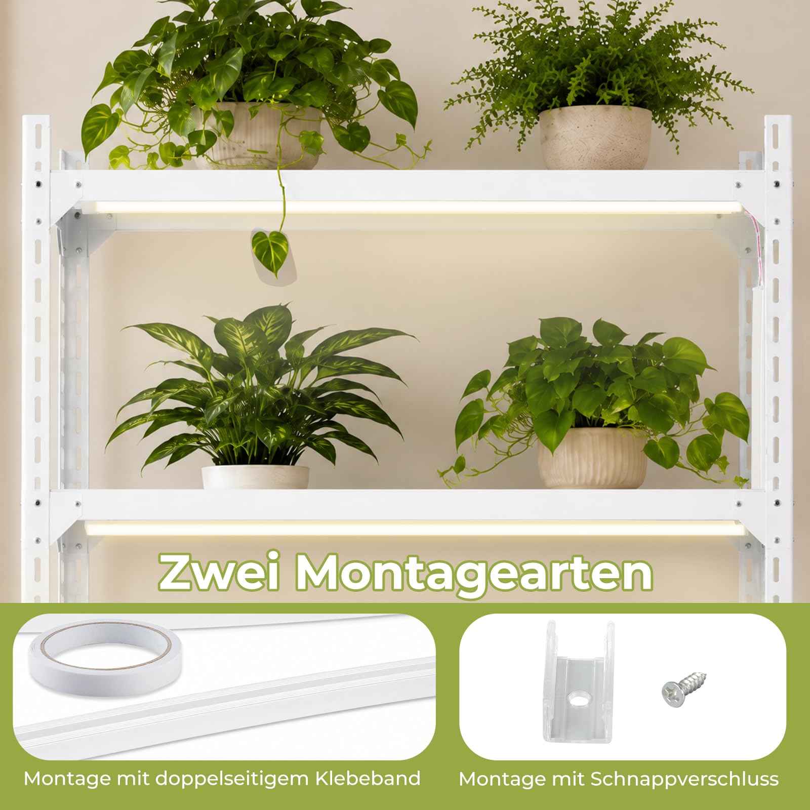 Lampe LED pour plantes à spectre complet - 5 m - Peut être découpée