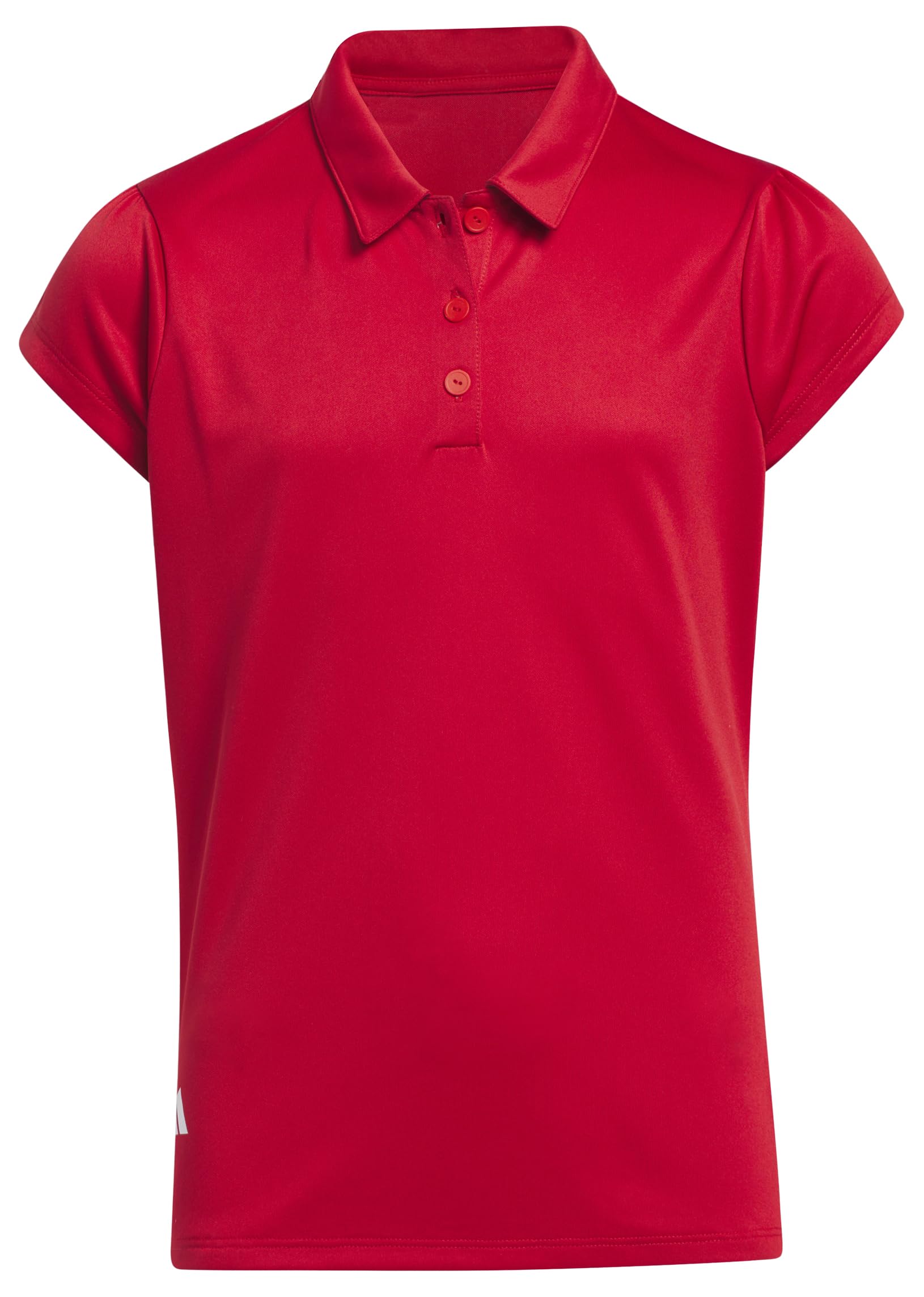 adidas Girl's Performance Polo Shirt Kids, COLRED, 11-12 Years