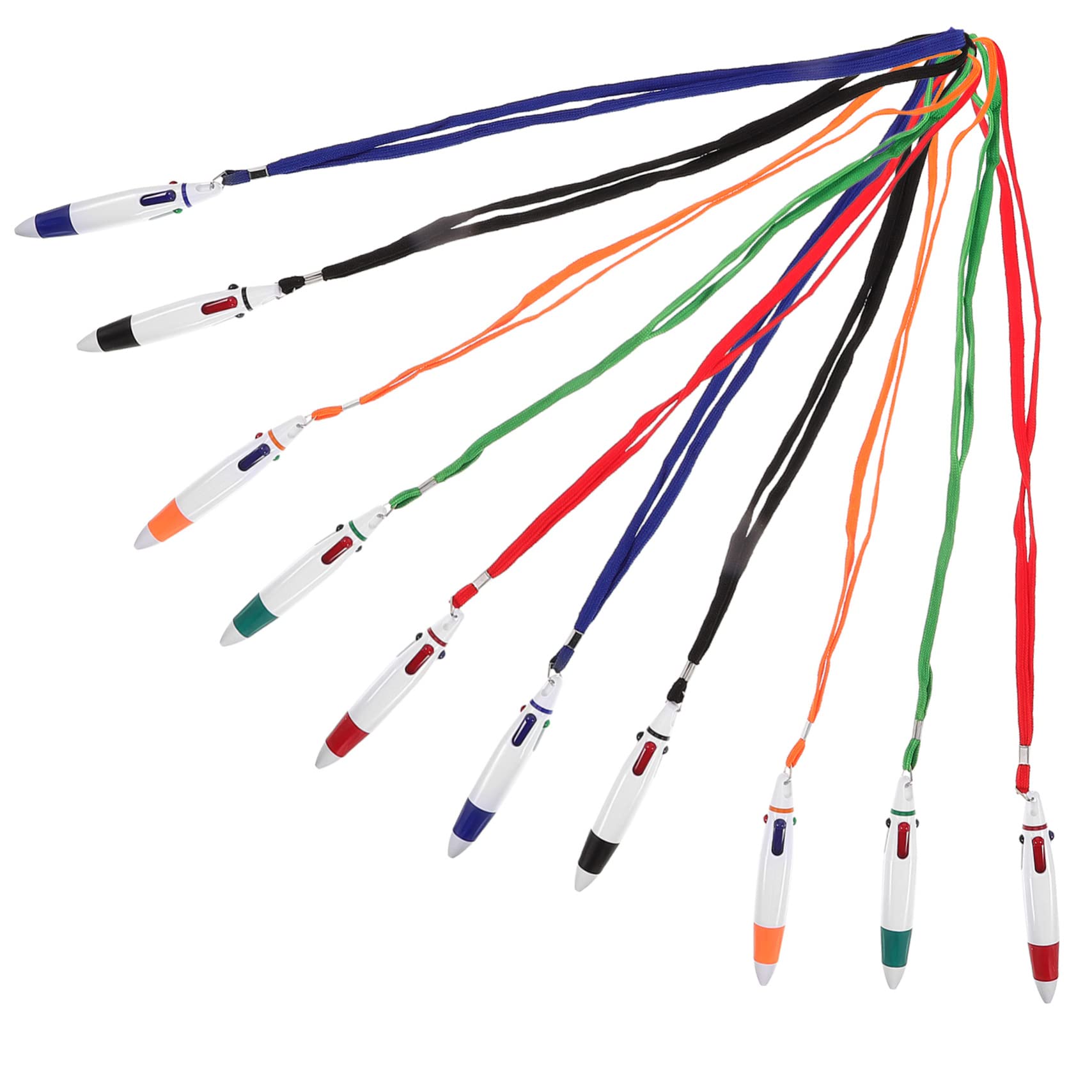 20pezzi Penne Lanyard Penne Retrattili Per Scrittura Per Studenti e Insegnanti
