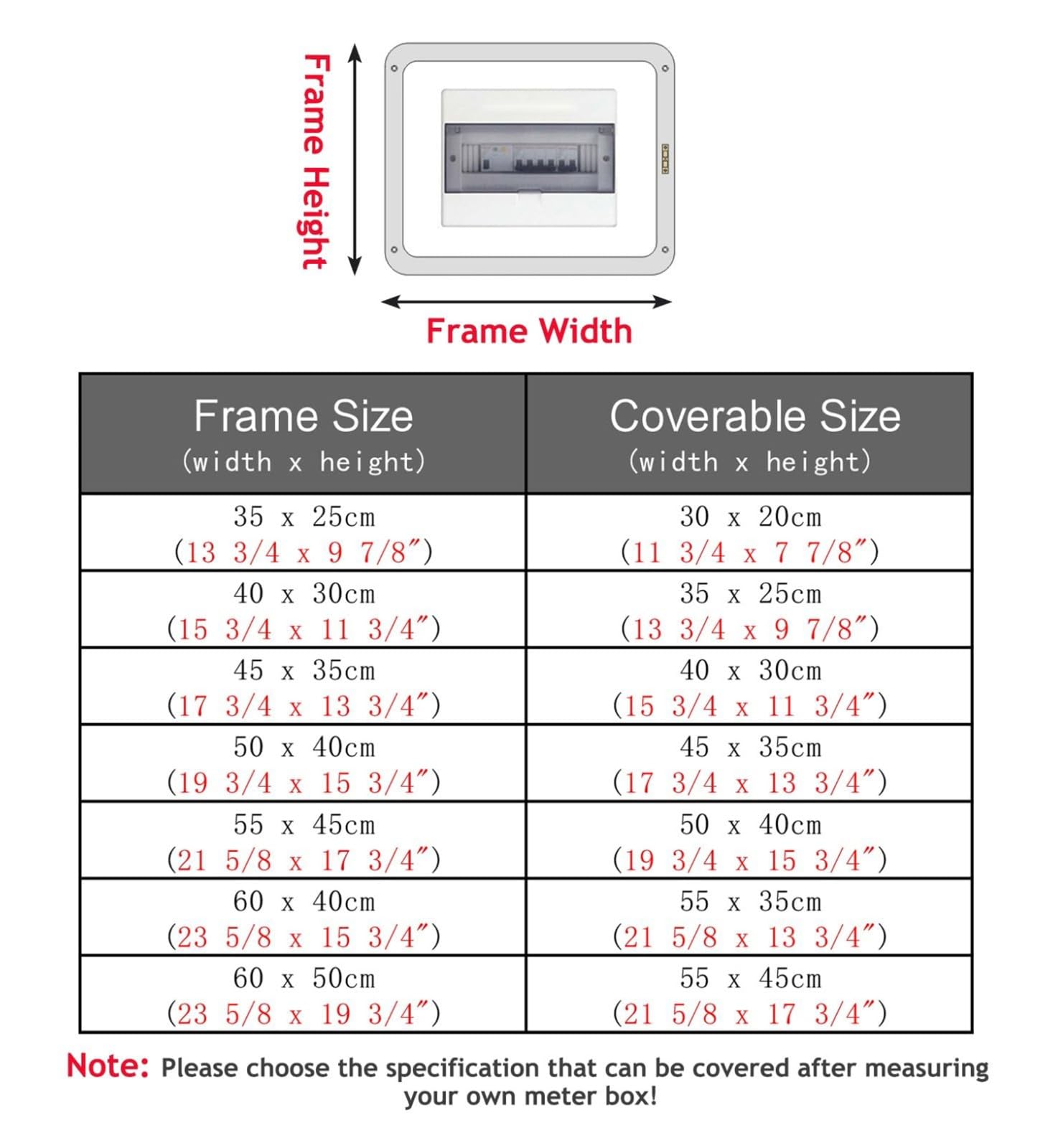 Copri Quadro Elettrico Copertura Scorrevole Per Quadro Elettrico Con Guida Autoadesiva, Copertura Decorativa Per Scatola Del Contatore Elettrico Extra Sottile Per Contatore Nascosto