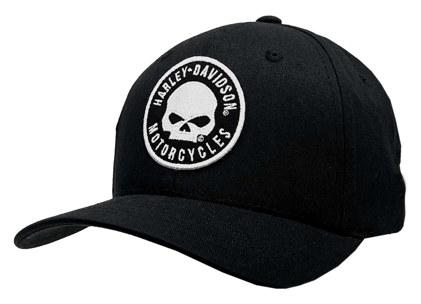 Harley-Davidson Herren Willie G Skull Free Soul Snapback Baseball Cap Schwarz, Schwarz, Einheitsgröße
