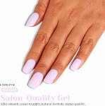 Baby Rose Gel Nail Polonais, Rose clair Violet Gel Polonais, 0.51 Fumer Oz UV Pink Gel Polonais pour Salon de Manucure ou DIY Art de ongles à la maison