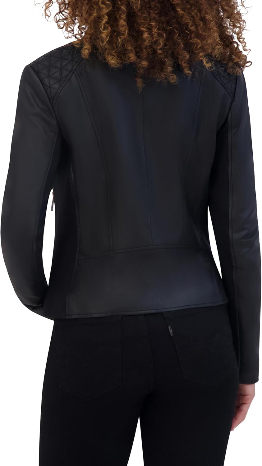 Andrew Marc Women's Glenbrook Leather Racer Jacket - Image 3