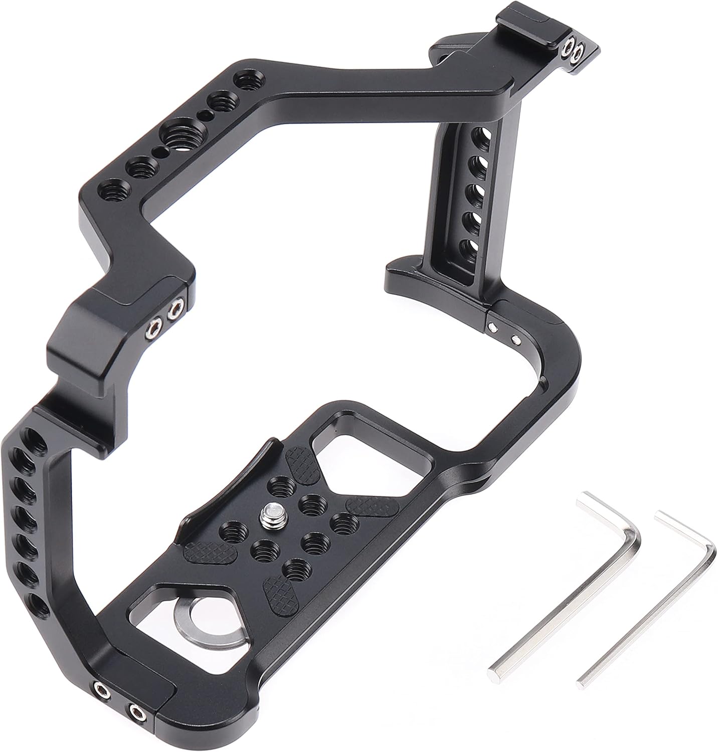 Fotga DSLR Camera Cage Video Stabilizer for Canon R5 R5C R6 ,Compatible with Arca Swiss Clamp,Multiple 1/4" 3/8" Screw Holes : Electronics