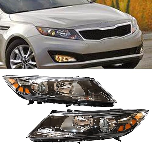 Para 2011 2012 2013Kia Optima Conjunto de faros delanteros halógenos Pasajero y conductor lado faro delantero izquierdo y derecho faro delantero