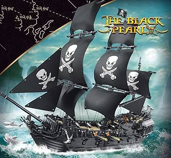 Amazon.co.jp: 海賊船ビルディングブロック3423個MOCブラック