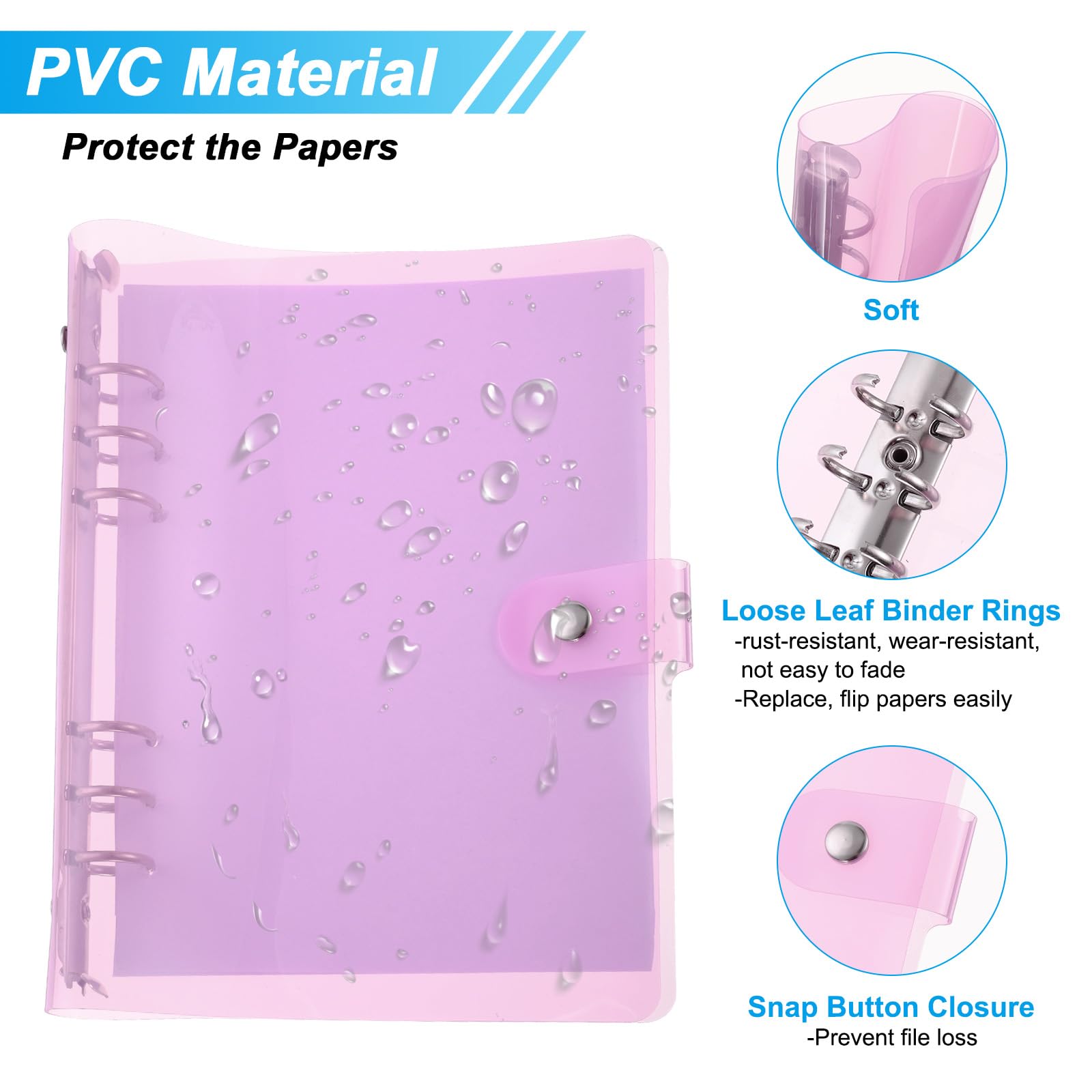 PATIKIL A5 Clear Binder Cover - Image 3