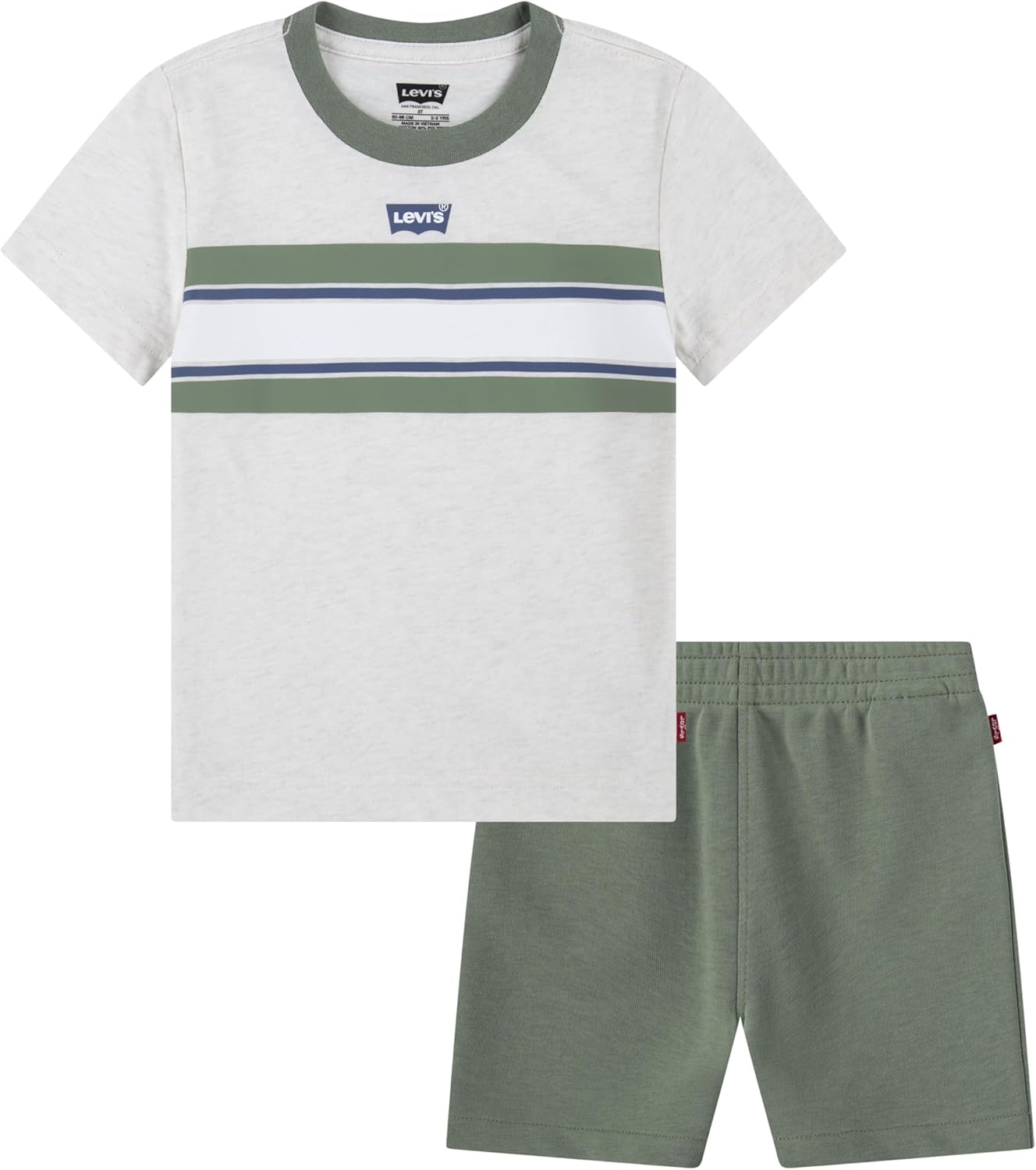 Levi's boys And Baby Graphic T-shirt and Shorts 2-piece Outfit Set - Picture 16 of 49
