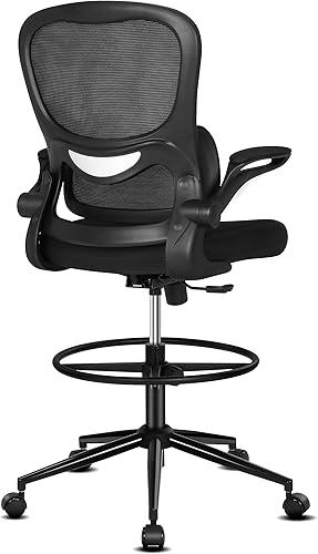 Misolant Silla de dibujo, silla de oficina alta para escritorio de pie, silla de oficina alta con altura ajustable y reposapiés, silla de dibujo de disponible en Yaxa Peru