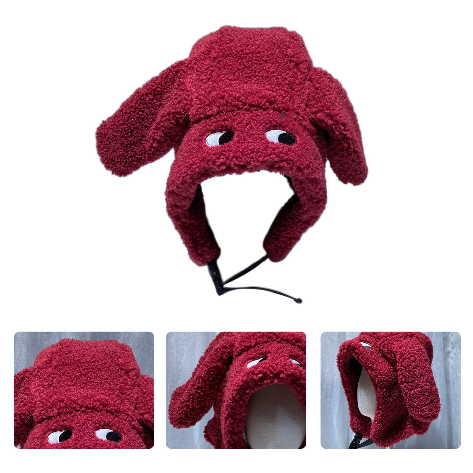 Solid Color Lei Hat Plush Funny Ear Hat Coldproof Thermal Wild for Snowboarding Skiing Hiking Climbing