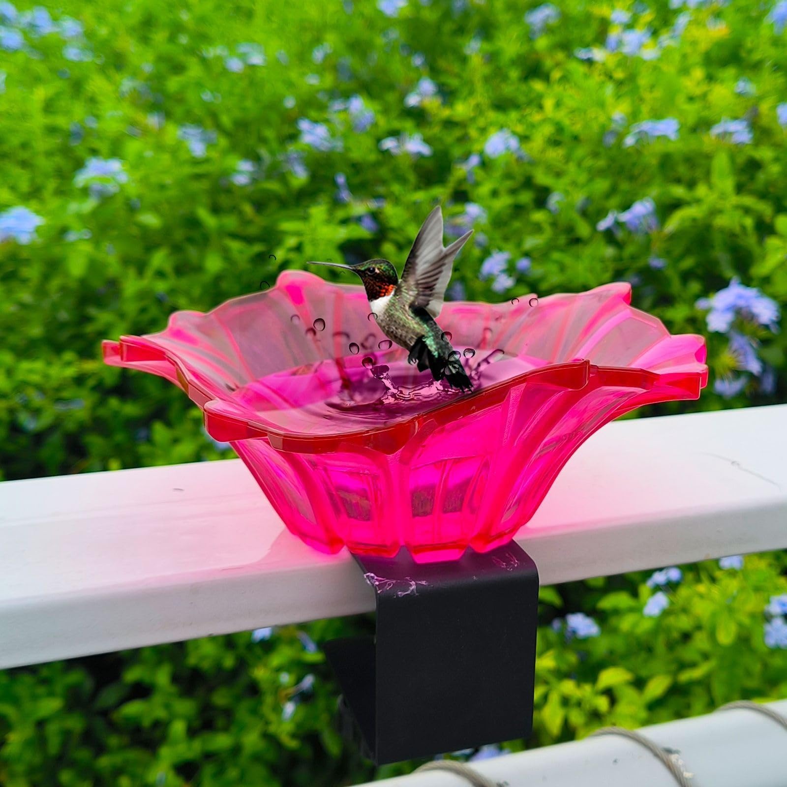 3 PCS Abreuvoir Oiseaux Exterieur, Mangeoire pour Oiseaux Exterieur Et Bain d'oiseaux, Mangeoire Oiseaux Sauvage,Distributeur Nourriture pour Oiseaux Sauvages