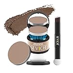 SEVICH Magnetic Hairline Powder with Brush | Refillable Root Touch Up for Sparse Hairlines & Gray Coverage | Waterproof, Sweat-Proof & Smudge-Proof | Natural & Invisible Hair Concealer (Light Brown)