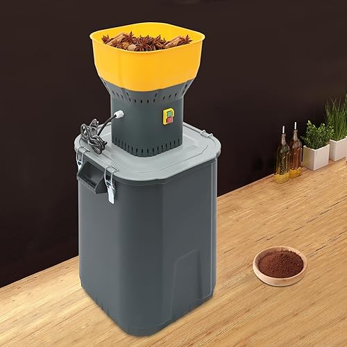 Miniatura 3 de Molinillo eléctrico de grano de 55L14.5 galones, molinillo de maíz de 1300 W con 5 filtros, molinillo eléctrico de granos de alimentación agrícola