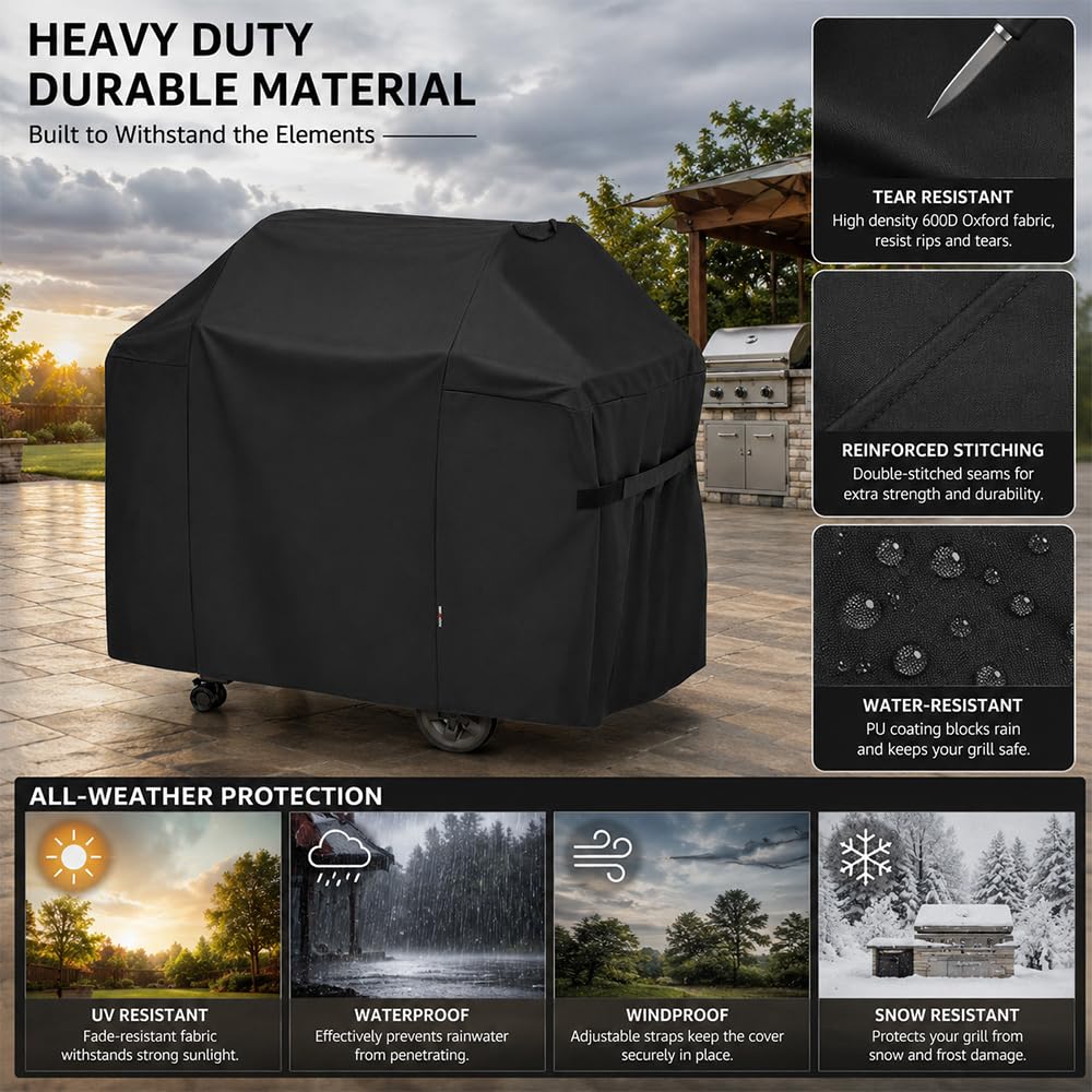 Cubierta Barbacoa para Weber Summit E-470 2015-2026, Resistente Impermeable Resistente Al Desvanecimiento Cubierta Barbacoa Protección