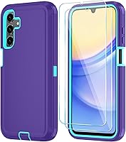 Vista 8 de Qinmay Funda para Samsung Galaxy A16 5G con protector de pantalla HD, resistente, a prueba de golpes y caídas, funda de 3 capas para Galaxy A16