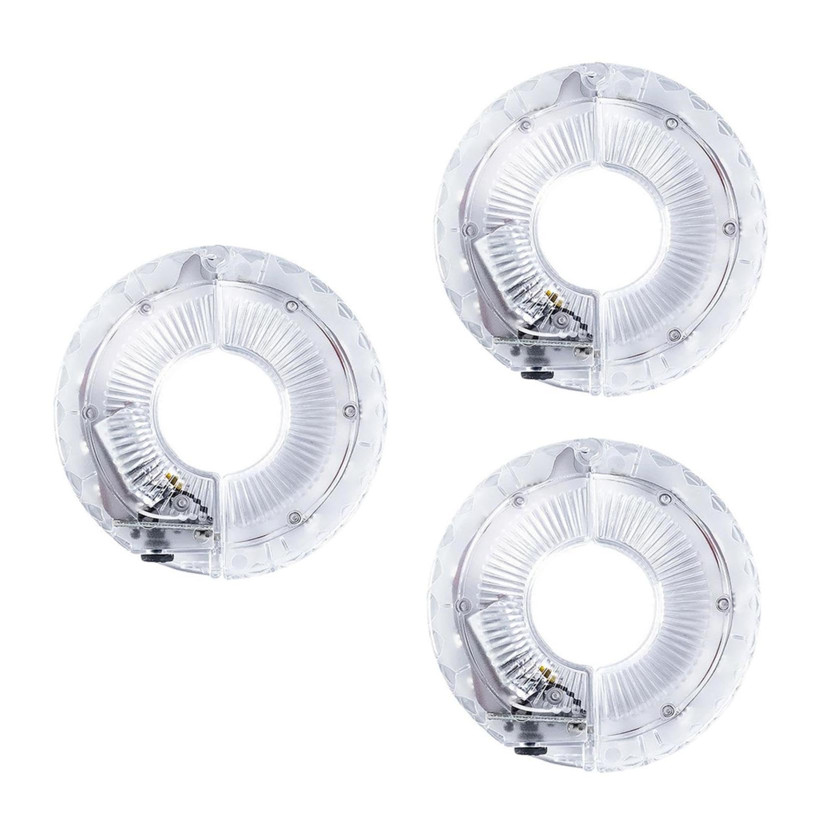 BESPORTBLE 3 Pezzi Accessorio per Bici Luce A LED per Raggi per La Sicurezza in Bicicletta di Notte 7 modalità Ricaricabile