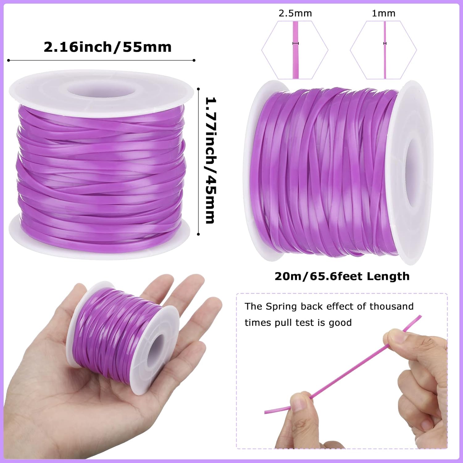 Yunsailing 32 Rolls Lanyard String Plastic Lacing Cord Gimp Boondoggle String Lanyard Kit for Keychain Bracelets Jewelry Making DIY Craft 0.1 Inch Wide 65.6 Feet Long 32 Colors(Classic)