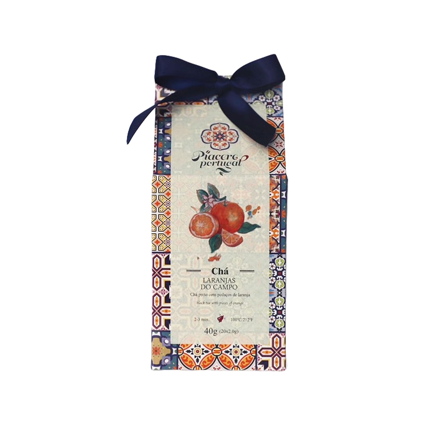 Piacere Portugal Chá - Portuguese Tea - 50g (20 tea bags) (Black Tea and Orange)