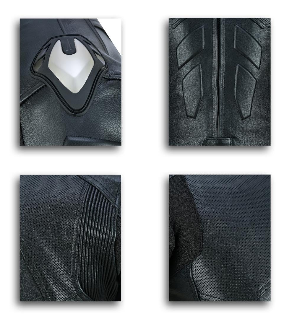 Veste de moto en cuir blindé pour homme, homologuée CE, imperméable, panneaux en maille respirante, épaules et coudes renforcés, veste d'équitation noire