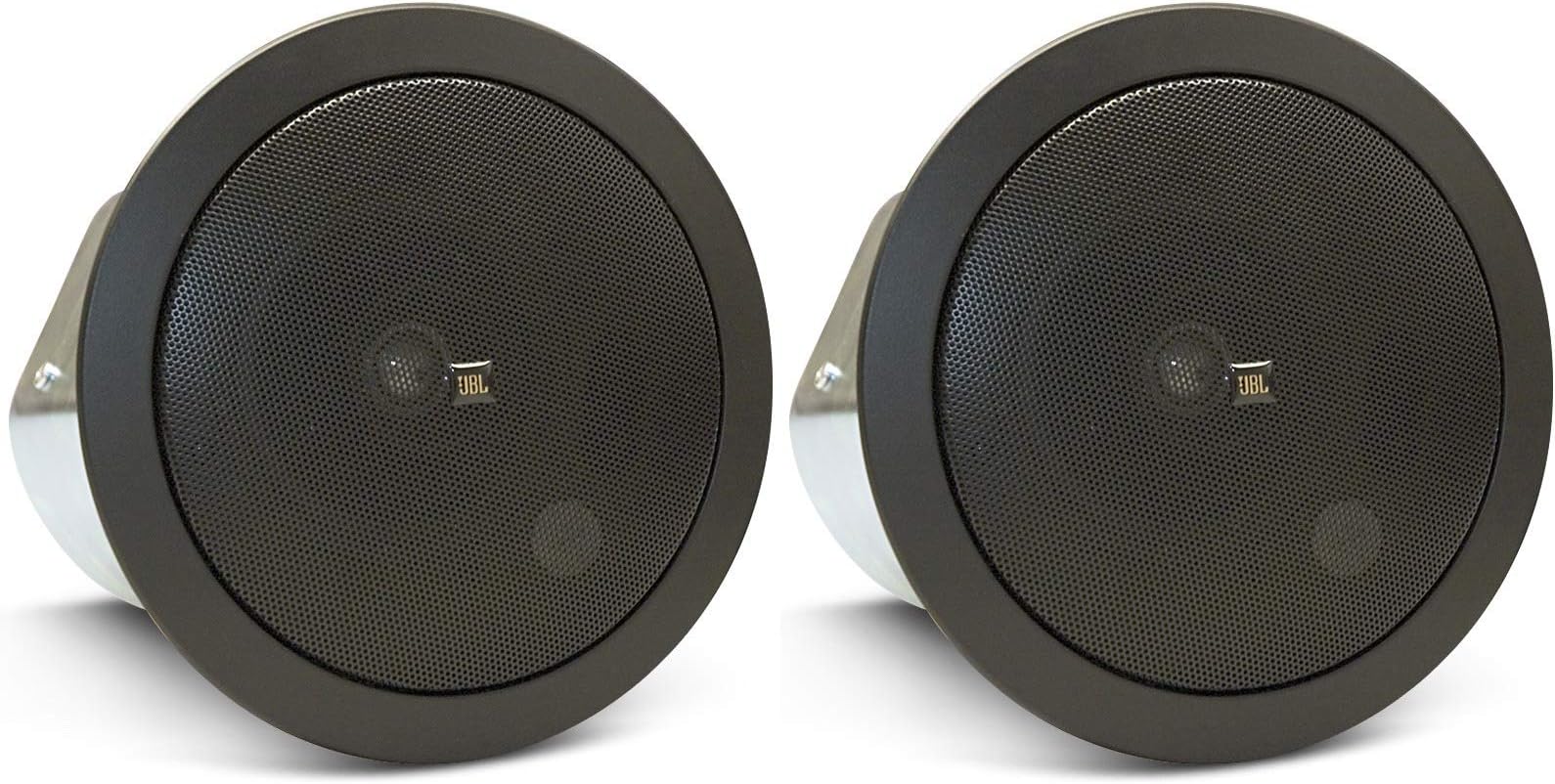 Professional C24CT-BK 4-Inch Background/Foreground Ceiling Loudspeaker, Black, Sold as Pair
