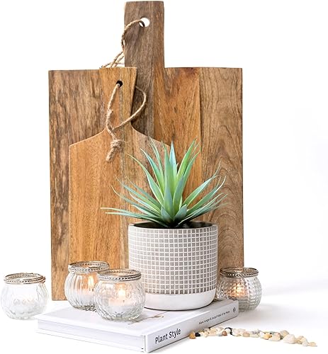 Miniatura 5 de Kurrajong Farmhouse Planta artificial Planta falsa de 8 pulgadas Suculenta artificial en maceta Suculenta falsa Vegetación sintética para